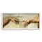 Stupell Industries Hands of The Creation Of Adam Religious Painting in White Frame Wall Art